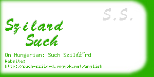 szilard such business card